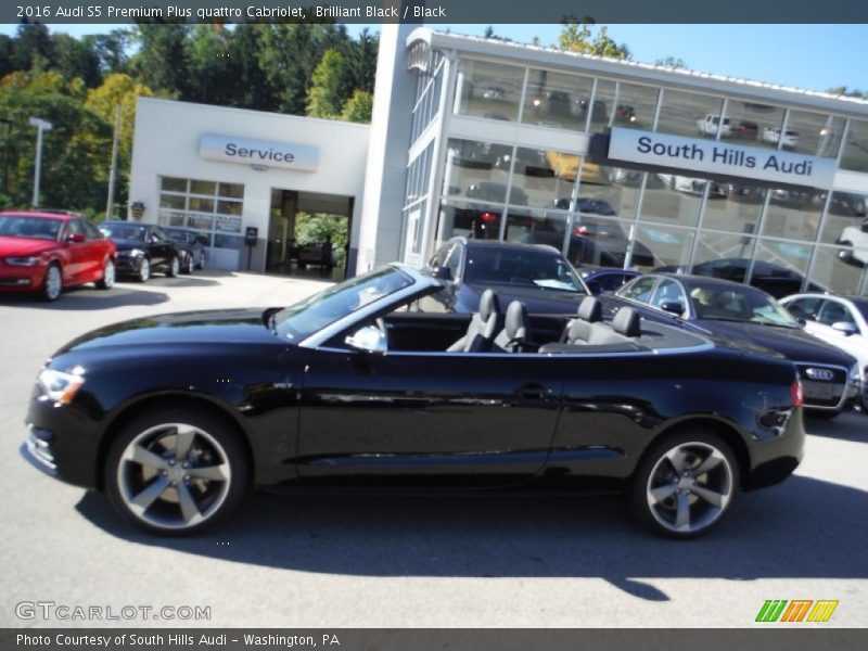 Brilliant Black / Black 2016 Audi S5 Premium Plus quattro Cabriolet