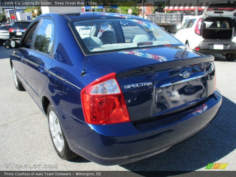 Deep Ocean Blue / Gray 2006 Kia Spectra EX Sedan