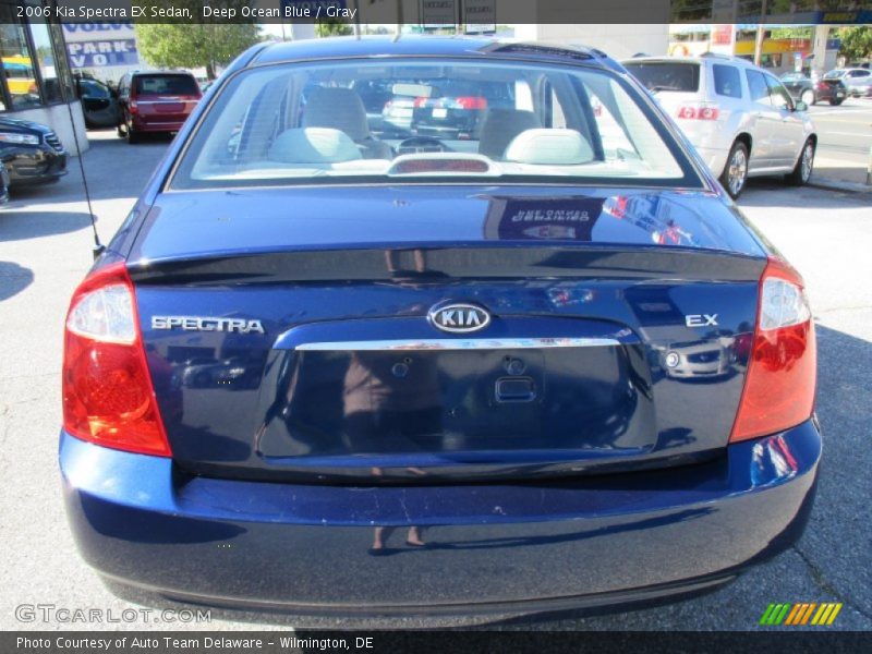 Deep Ocean Blue / Gray 2006 Kia Spectra EX Sedan