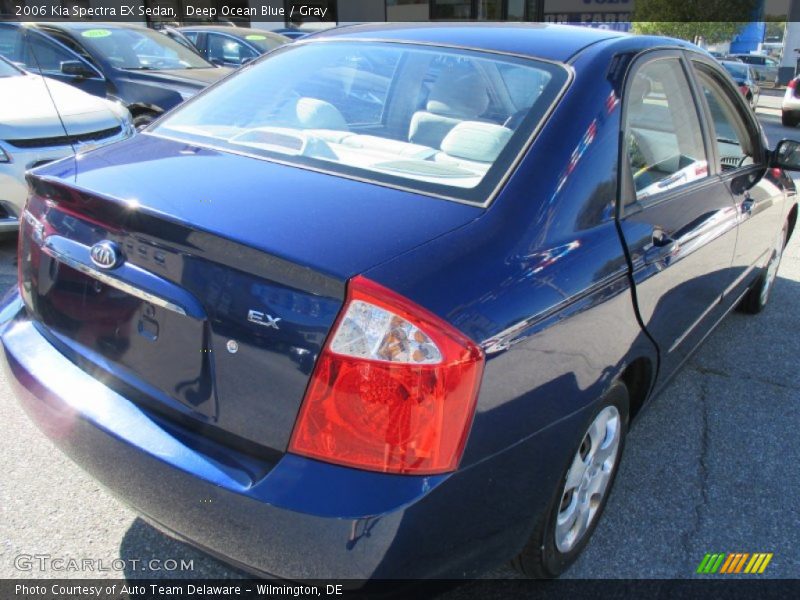 Deep Ocean Blue / Gray 2006 Kia Spectra EX Sedan