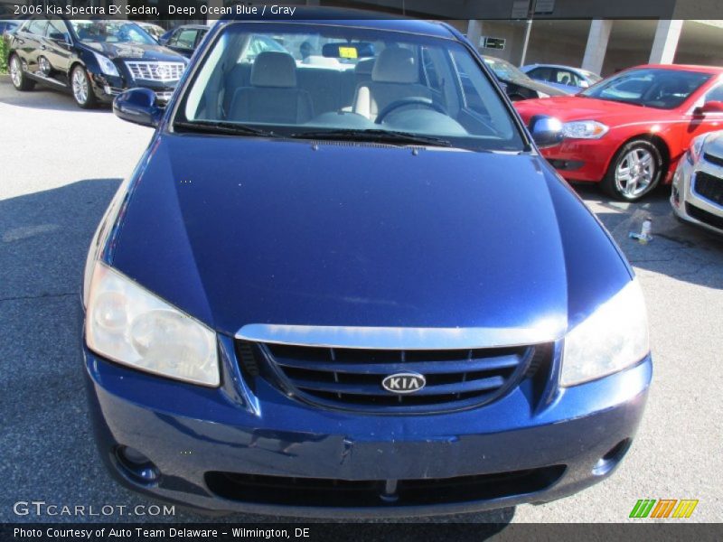 Deep Ocean Blue / Gray 2006 Kia Spectra EX Sedan