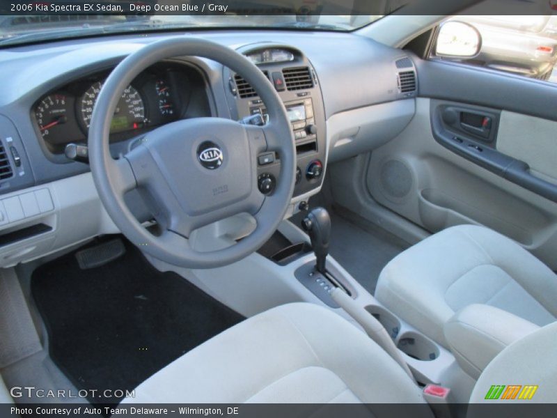 Deep Ocean Blue / Gray 2006 Kia Spectra EX Sedan