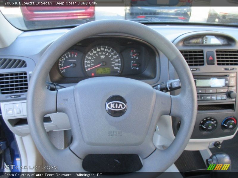 Deep Ocean Blue / Gray 2006 Kia Spectra EX Sedan