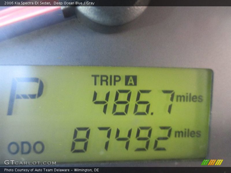 Deep Ocean Blue / Gray 2006 Kia Spectra EX Sedan
