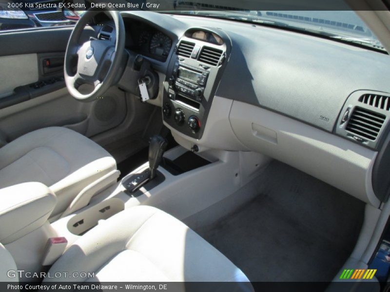 Deep Ocean Blue / Gray 2006 Kia Spectra EX Sedan