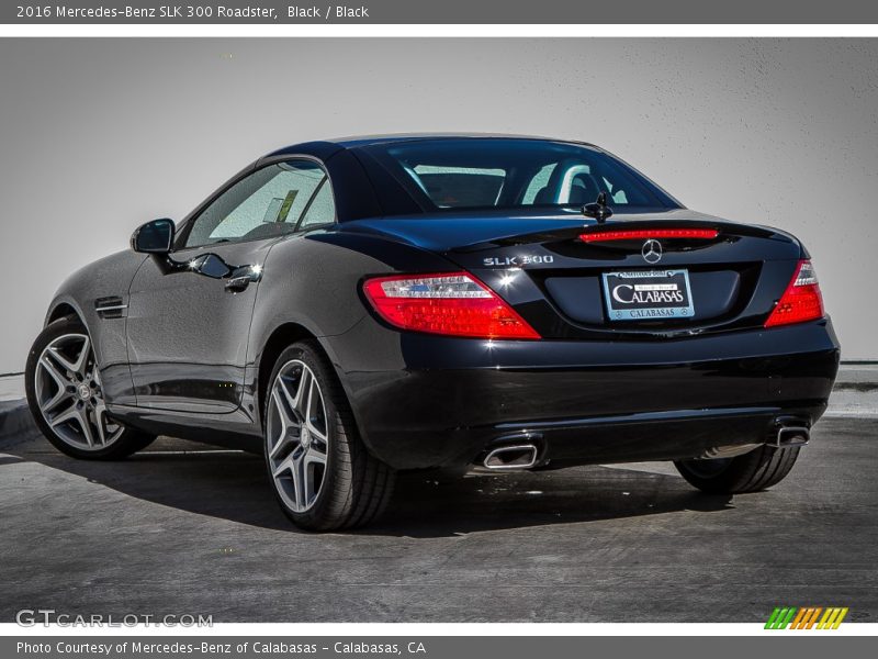 Black / Black 2016 Mercedes-Benz SLK 300 Roadster