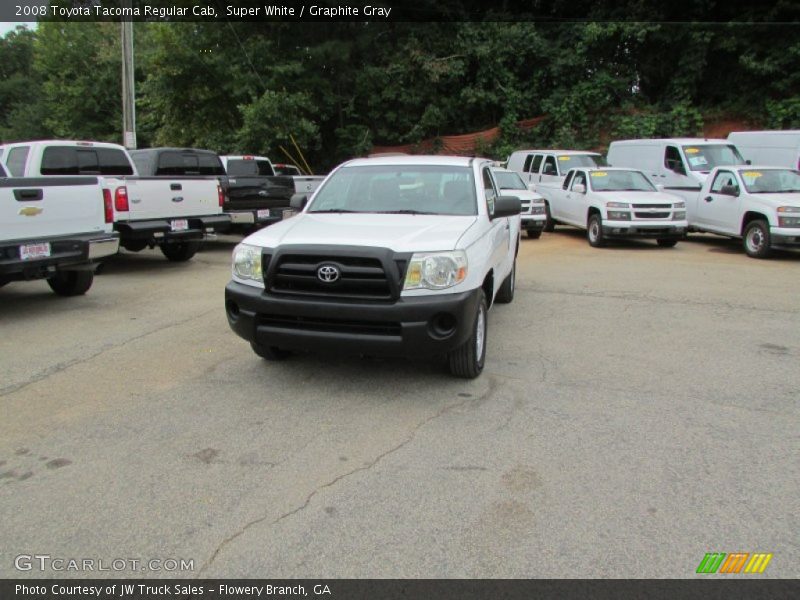 Super White / Graphite Gray 2008 Toyota Tacoma Regular Cab