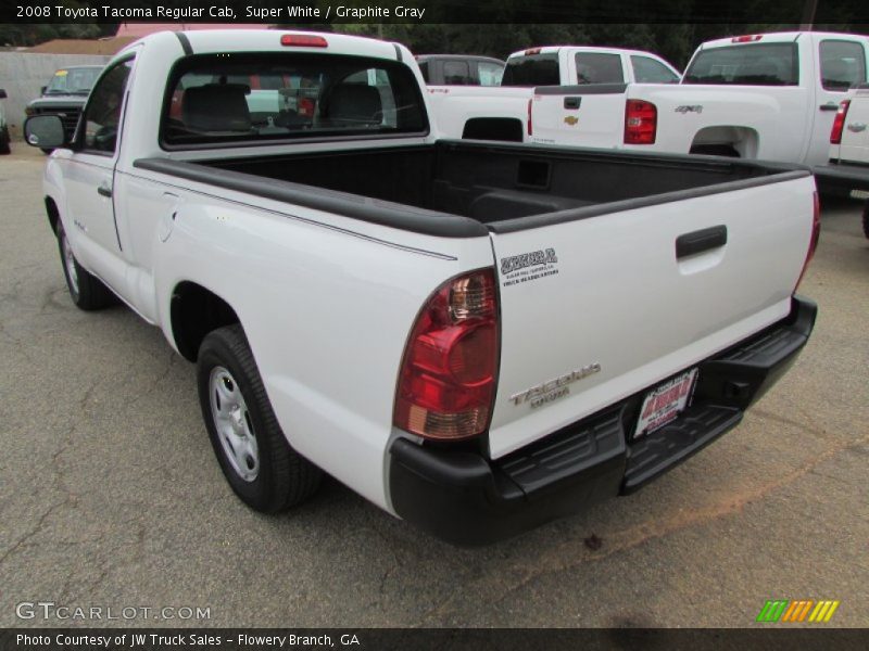 Super White / Graphite Gray 2008 Toyota Tacoma Regular Cab