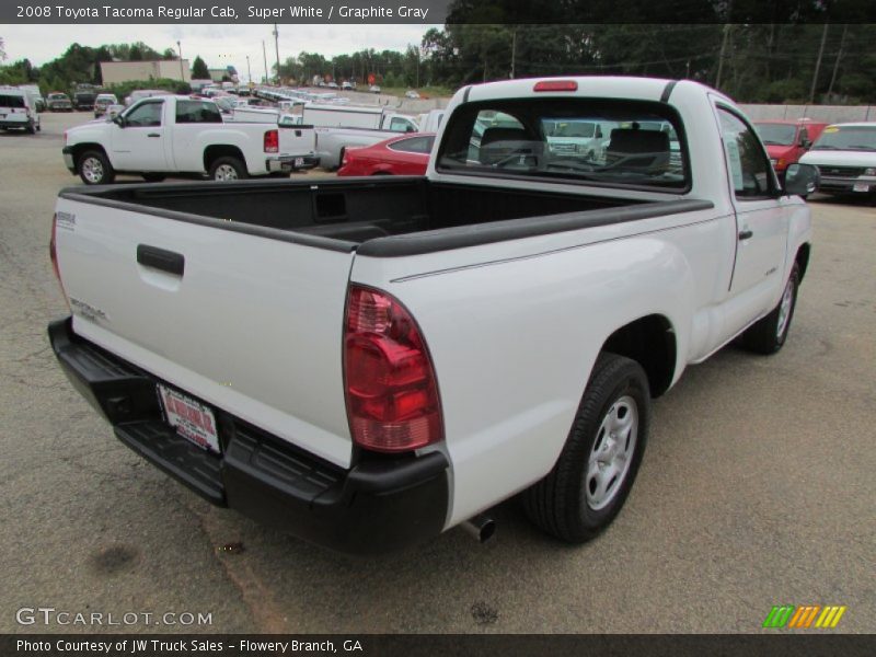 Super White / Graphite Gray 2008 Toyota Tacoma Regular Cab