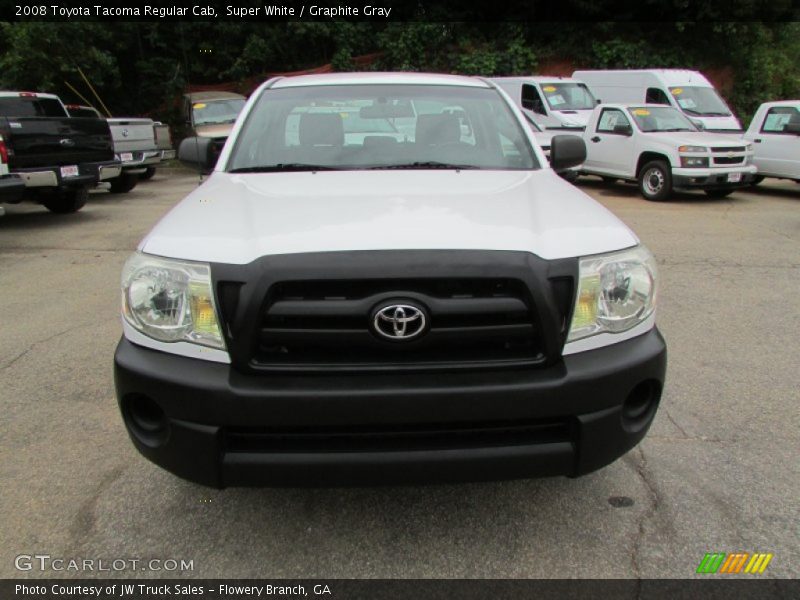 Super White / Graphite Gray 2008 Toyota Tacoma Regular Cab