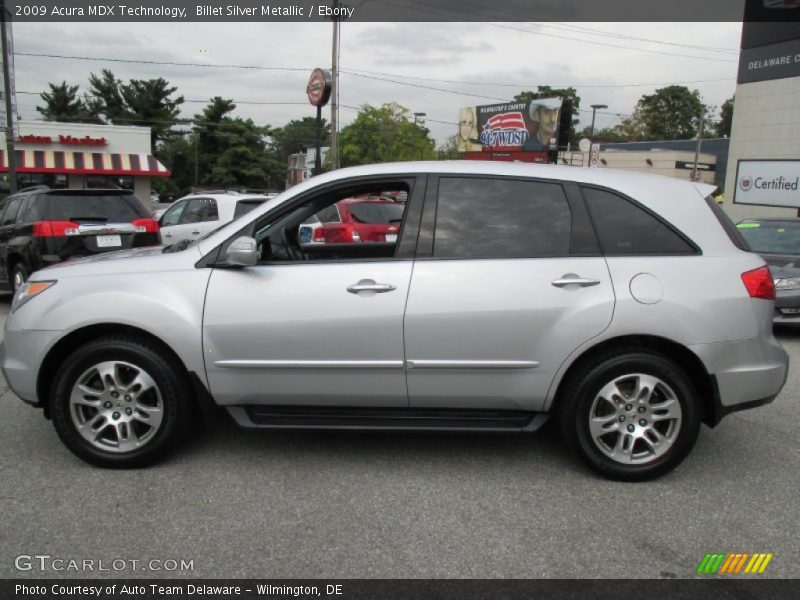 Billet Silver Metallic / Ebony 2009 Acura MDX Technology