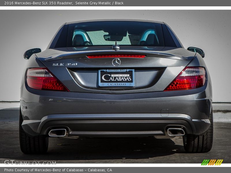 Selenite Grey Metallic / Black 2016 Mercedes-Benz SLK 350 Roadster