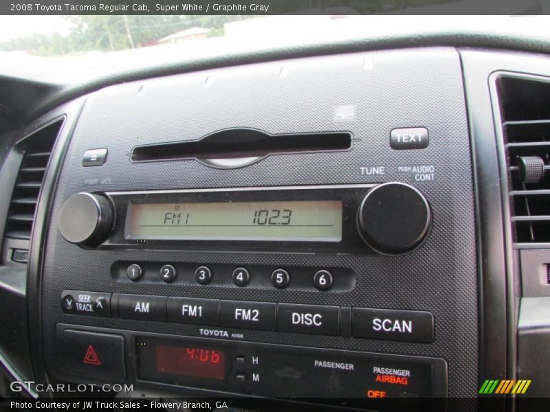 Super White / Graphite Gray 2008 Toyota Tacoma Regular Cab