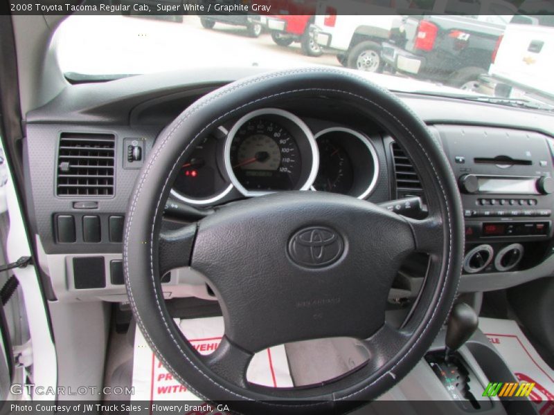 Super White / Graphite Gray 2008 Toyota Tacoma Regular Cab