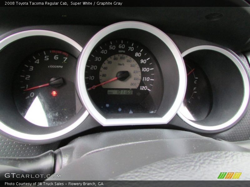 Super White / Graphite Gray 2008 Toyota Tacoma Regular Cab