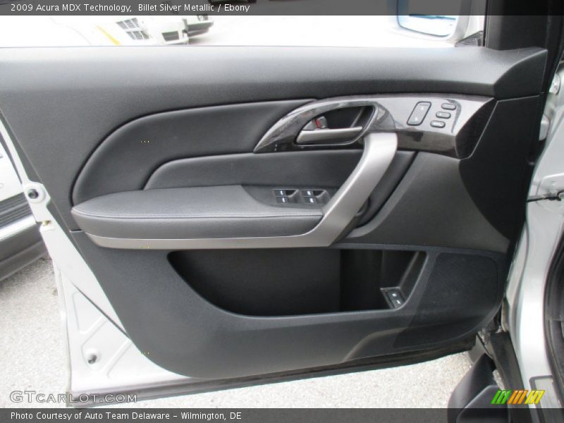 Billet Silver Metallic / Ebony 2009 Acura MDX Technology