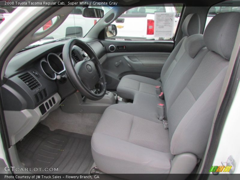 Super White / Graphite Gray 2008 Toyota Tacoma Regular Cab