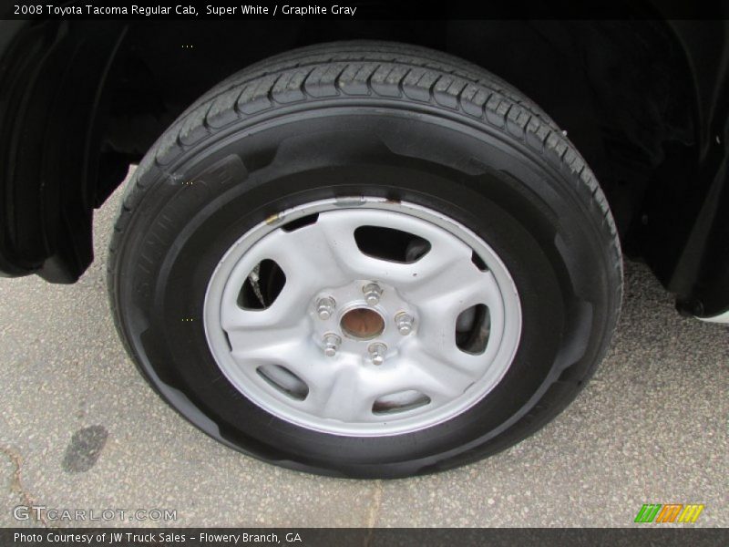 Super White / Graphite Gray 2008 Toyota Tacoma Regular Cab