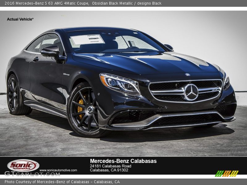 Obsidian Black Metallic / designo Black 2016 Mercedes-Benz S 63 AMG 4Matic Coupe
