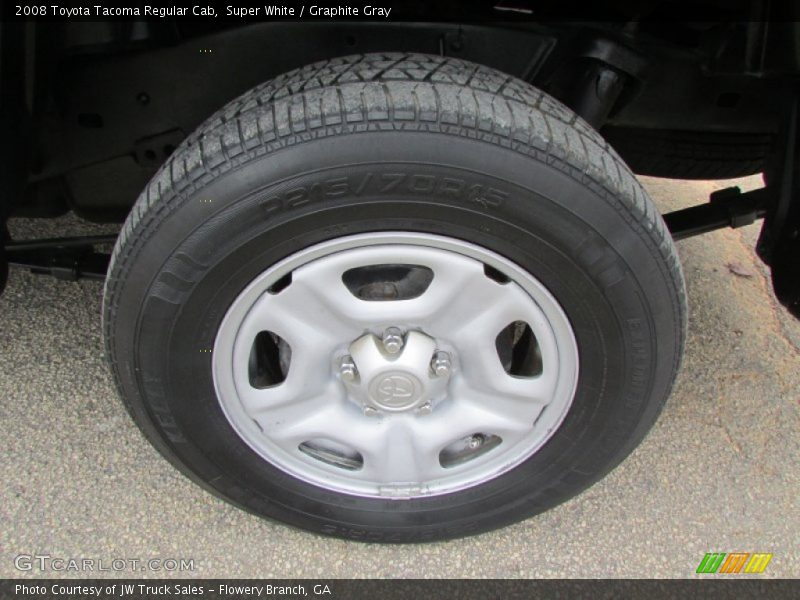Super White / Graphite Gray 2008 Toyota Tacoma Regular Cab