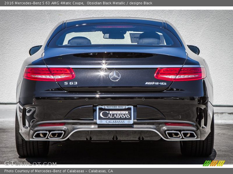 Obsidian Black Metallic / designo Black 2016 Mercedes-Benz S 63 AMG 4Matic Coupe