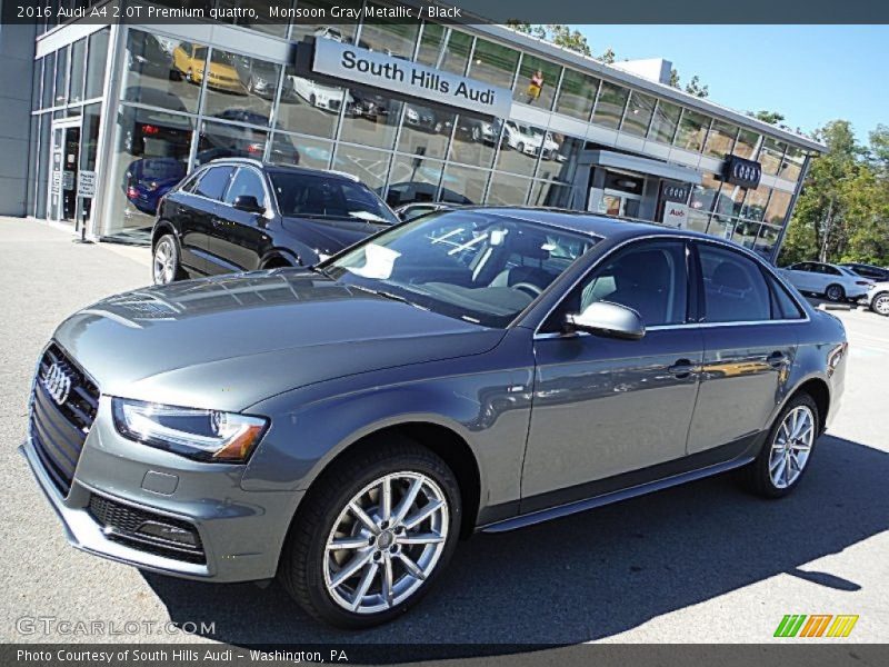 Monsoon Gray Metallic / Black 2016 Audi A4 2.0T Premium quattro