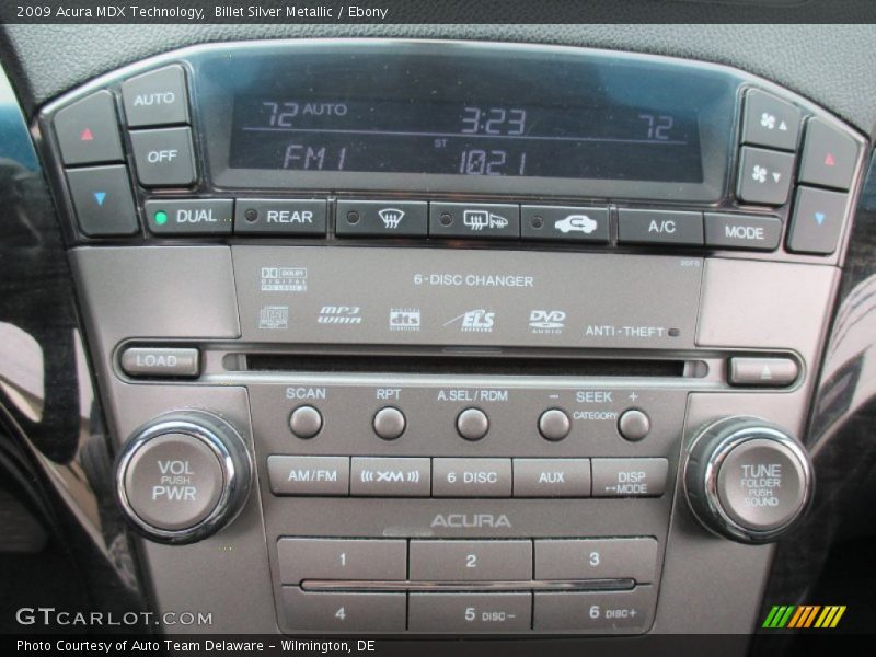 Billet Silver Metallic / Ebony 2009 Acura MDX Technology