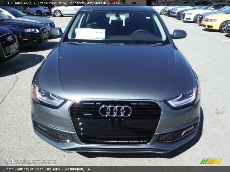 Monsoon Gray Metallic / Black 2016 Audi A4 2.0T Premium quattro