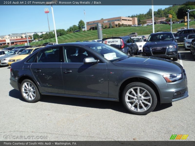 Monsoon Gray Metallic / Black 2016 Audi A4 2.0T Premium quattro