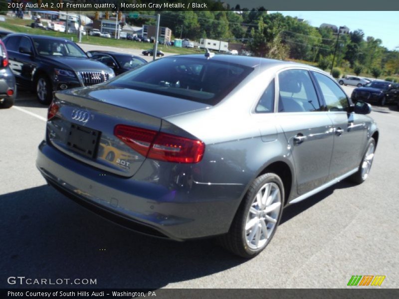 Monsoon Gray Metallic / Black 2016 Audi A4 2.0T Premium quattro
