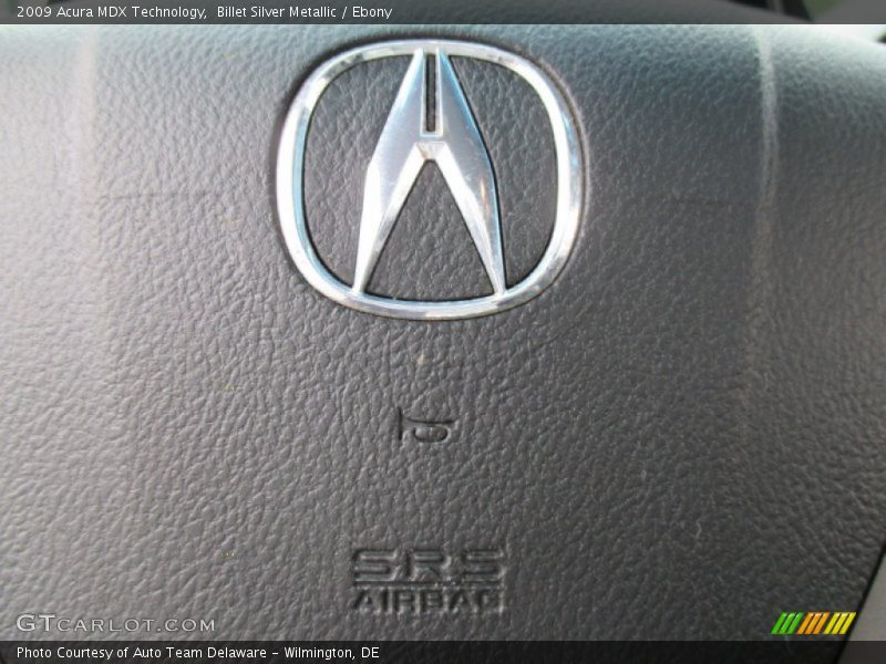 Billet Silver Metallic / Ebony 2009 Acura MDX Technology