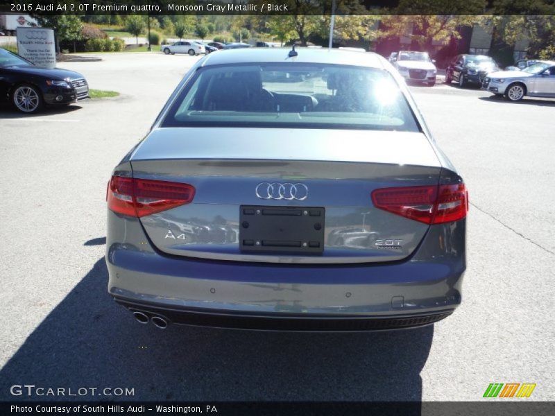 Monsoon Gray Metallic / Black 2016 Audi A4 2.0T Premium quattro