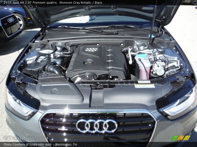 Monsoon Gray Metallic / Black 2016 Audi A4 2.0T Premium quattro