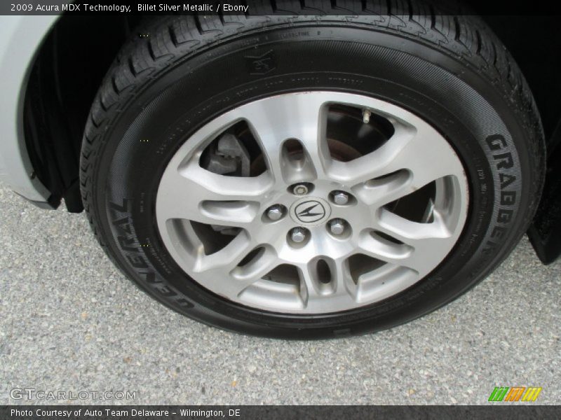 Billet Silver Metallic / Ebony 2009 Acura MDX Technology