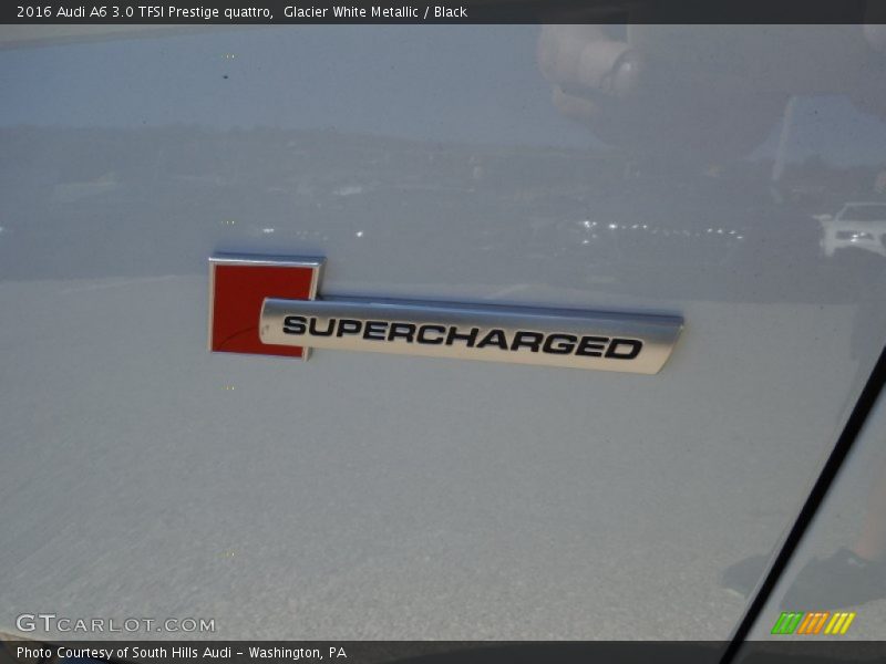 Glacier White Metallic / Black 2016 Audi A6 3.0 TFSI Prestige quattro