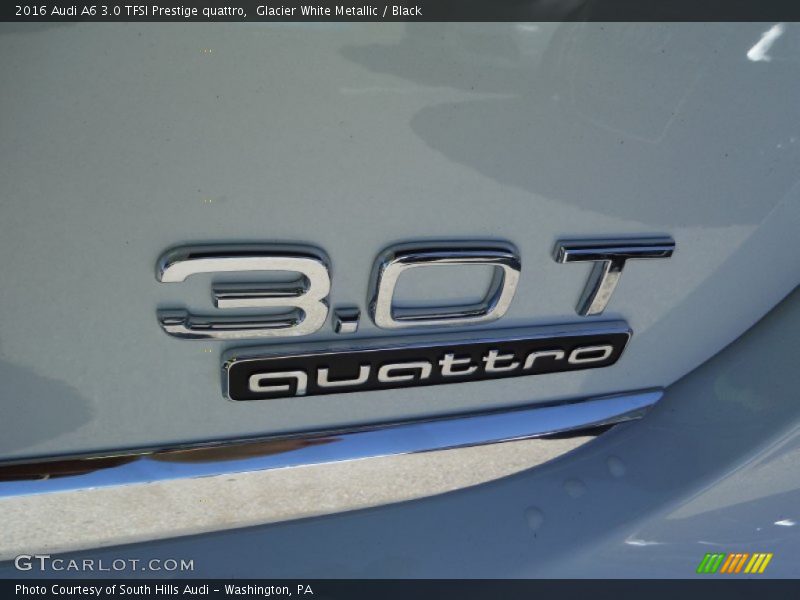 Glacier White Metallic / Black 2016 Audi A6 3.0 TFSI Prestige quattro