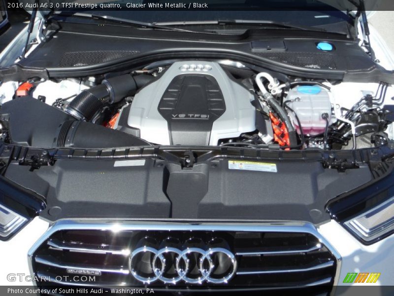 Glacier White Metallic / Black 2016 Audi A6 3.0 TFSI Prestige quattro