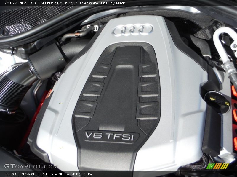 Glacier White Metallic / Black 2016 Audi A6 3.0 TFSI Prestige quattro