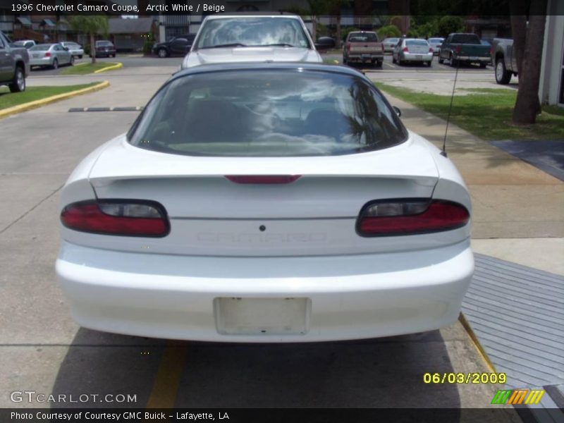 Arctic White / Beige 1996 Chevrolet Camaro Coupe