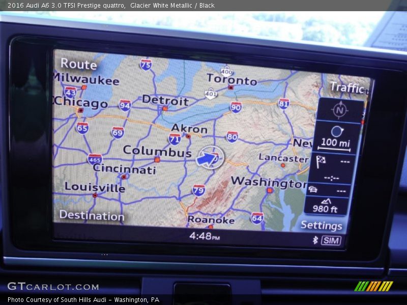 Glacier White Metallic / Black 2016 Audi A6 3.0 TFSI Prestige quattro