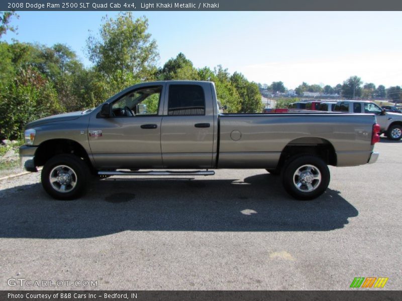 Light Khaki Metallic / Khaki 2008 Dodge Ram 2500 SLT Quad Cab 4x4