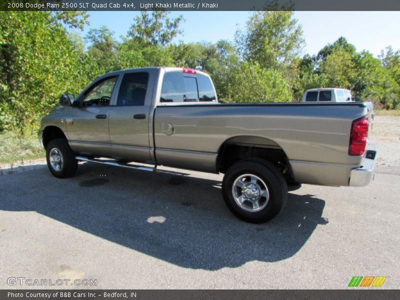 Light Khaki Metallic / Khaki 2008 Dodge Ram 2500 SLT Quad Cab 4x4