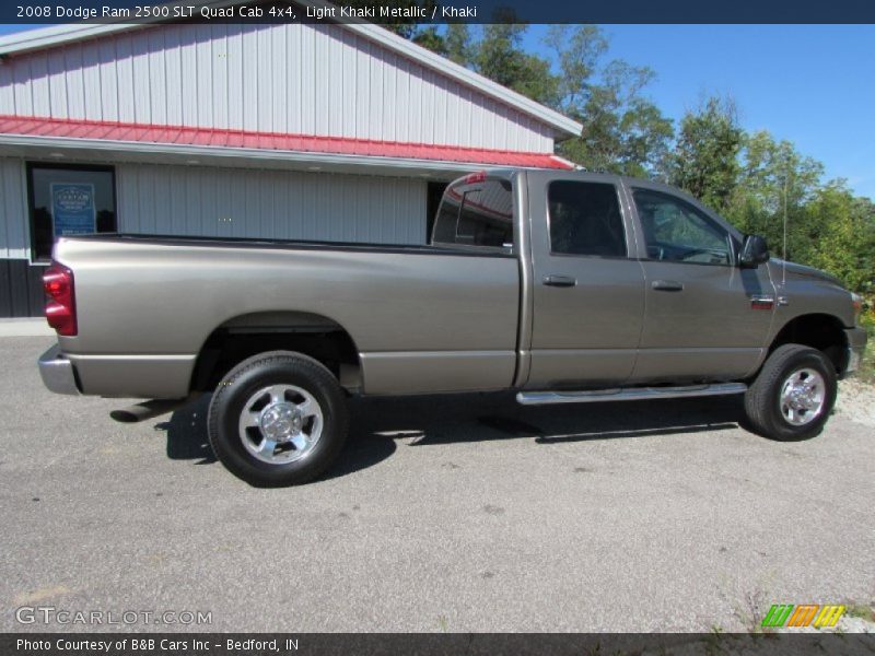 Light Khaki Metallic / Khaki 2008 Dodge Ram 2500 SLT Quad Cab 4x4