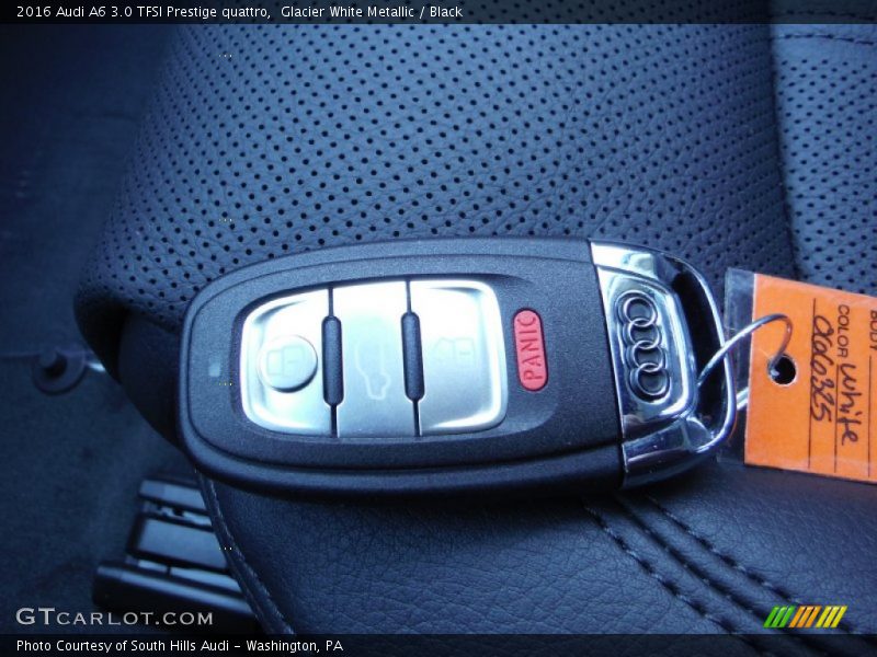 Glacier White Metallic / Black 2016 Audi A6 3.0 TFSI Prestige quattro