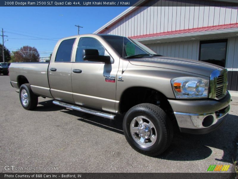 Light Khaki Metallic / Khaki 2008 Dodge Ram 2500 SLT Quad Cab 4x4
