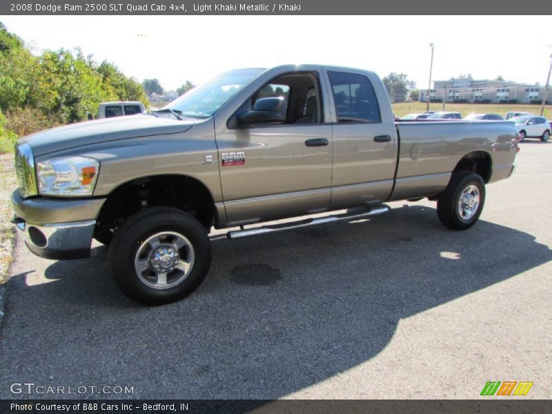 Light Khaki Metallic / Khaki 2008 Dodge Ram 2500 SLT Quad Cab 4x4
