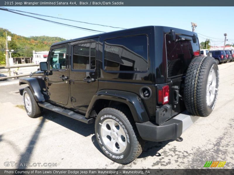Black / Black/Dark Saddle 2015 Jeep Wrangler Unlimited Sahara 4x4