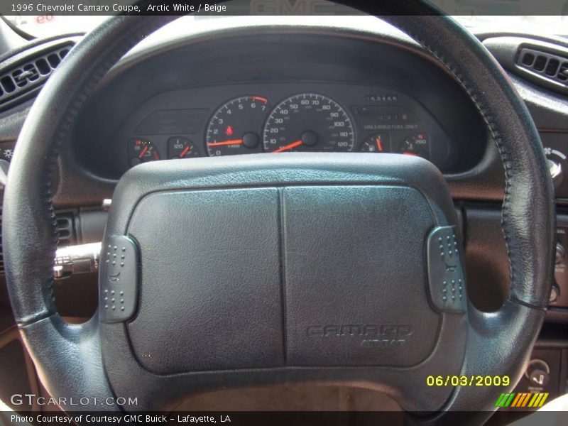 Arctic White / Beige 1996 Chevrolet Camaro Coupe