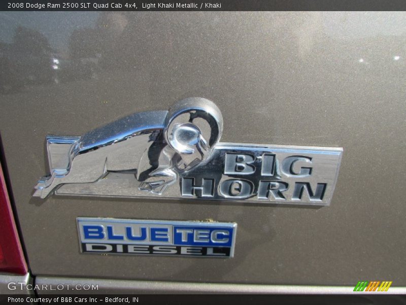 Light Khaki Metallic / Khaki 2008 Dodge Ram 2500 SLT Quad Cab 4x4