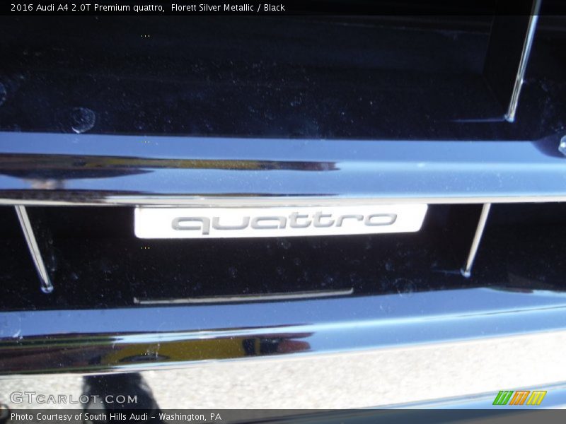 Florett Silver Metallic / Black 2016 Audi A4 2.0T Premium quattro